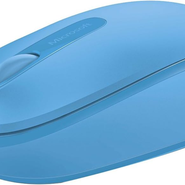 Wireless Mobile Mouse 1850 - Cyan Blue . Comfortable Right/Left Hand Use, Wireless Mouse with Nano Transceiver, for Pc/Laptop/Desktop, Works with Mac/Windows 8/10/11 Computers